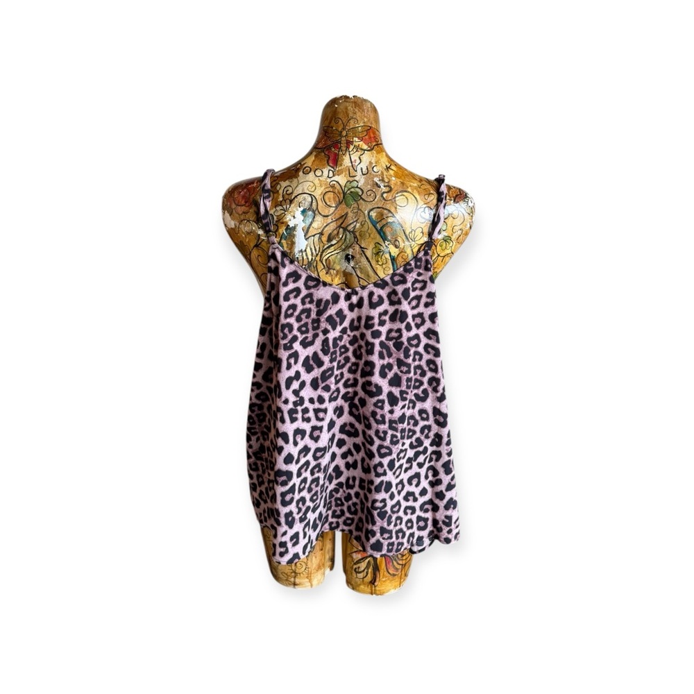 TORRID top cami lace black animal pattern Sz 1 XL sleeveless - Picture 4 of 9